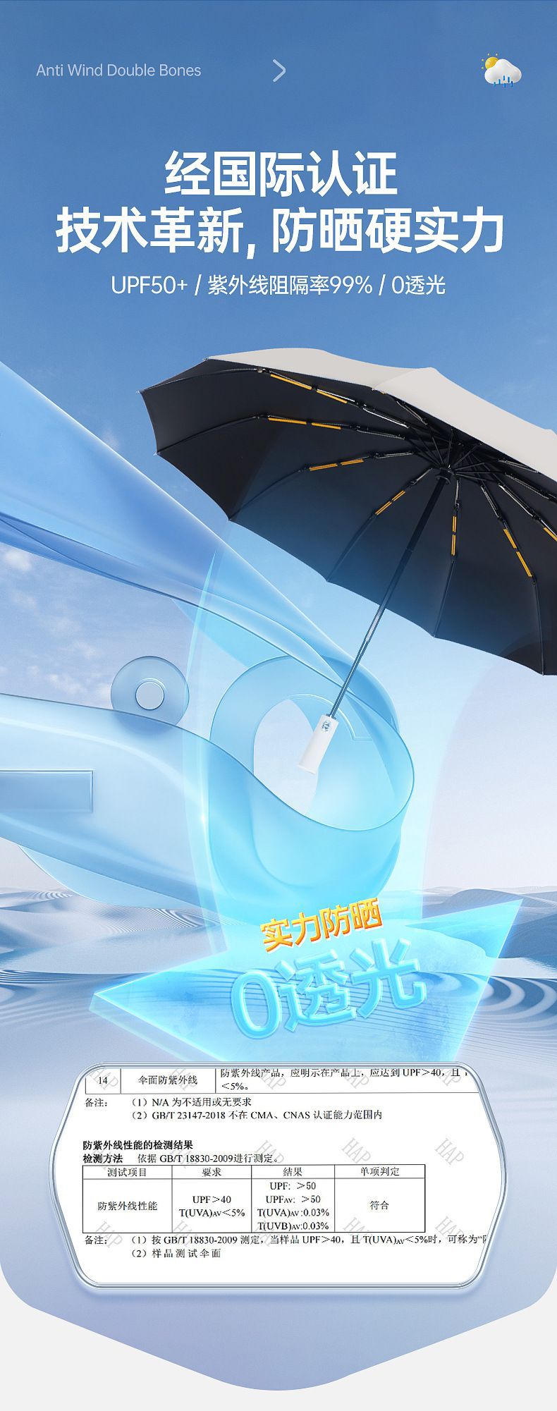 三折24骨全自动雨伞大号黑胶遮阳伞防晒批发太阳伞折叠晴雨伞定制详情11