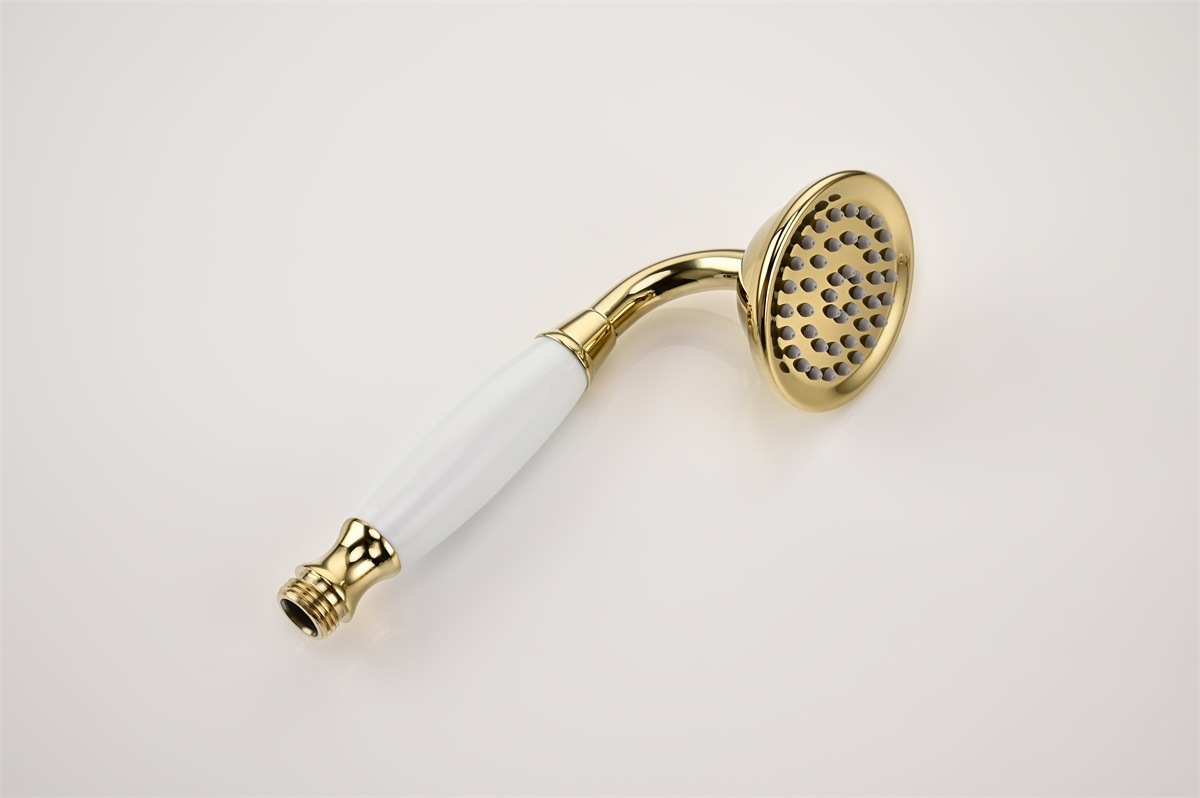 欧式全铜冷热花洒金色淋浴花洒挂墙式龙头卫生间升降增压混水阀详情15