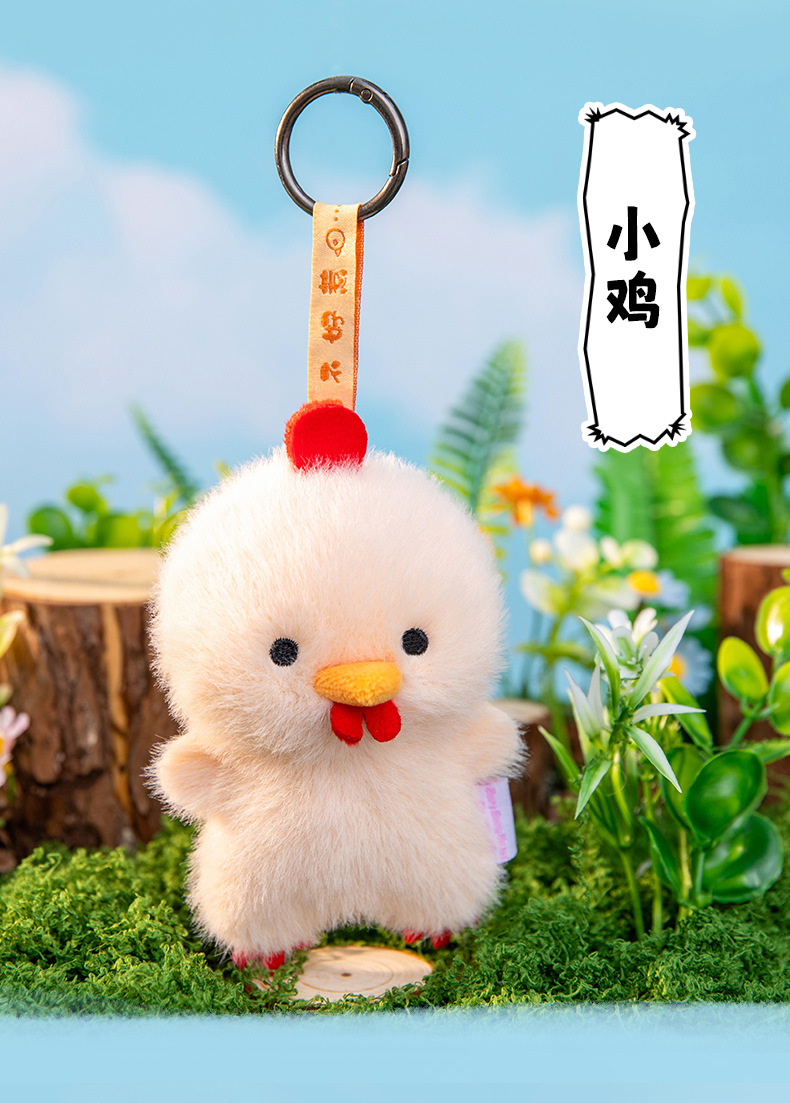 可爱小鸟挂件猫头鹰金刚鹦鹉毛绒玩具玩偶公仔动物系列包包挂件详情4