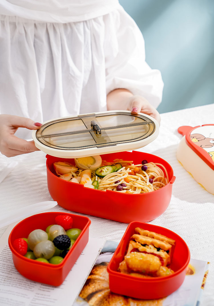 饭盒可微波炉加热学生专用便当盒上班族便当分格日式多层餐盒套装详情16