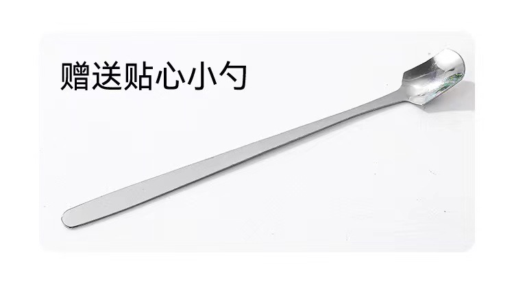 高颜值早餐杯皇冠水杯把手玻璃水杯咖啡杯带勺女生办公室礼品杯子详情9