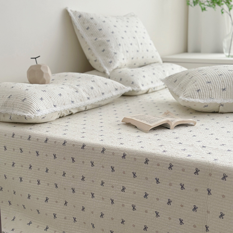 Lisa series, a three-piece set of all-cotton high-temperature sand-washed cotton bed cover, is skin-friendly, breathable and suitable for all seasons pic 78
