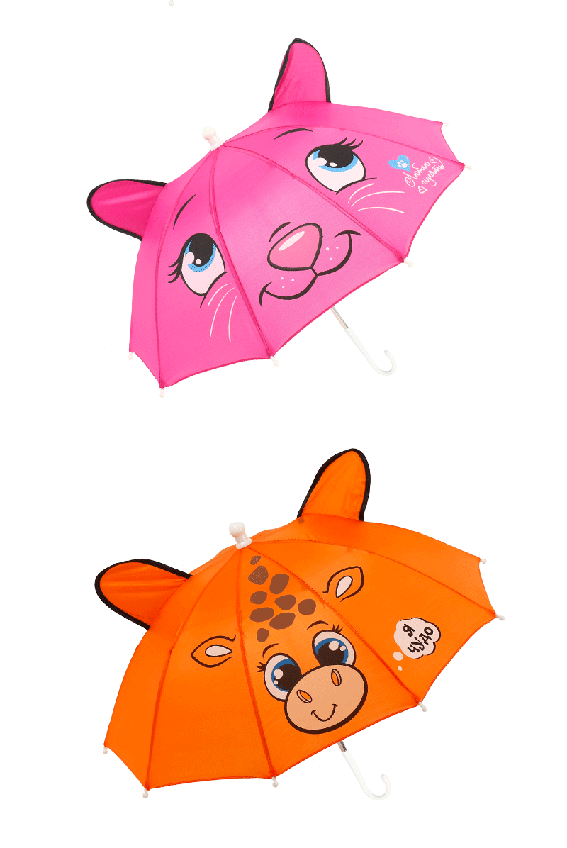 1-3岁宝宝小雨伞玩具伞幼儿园装饰道具儿童雨伞糖果色卡通耳朵伞详情21