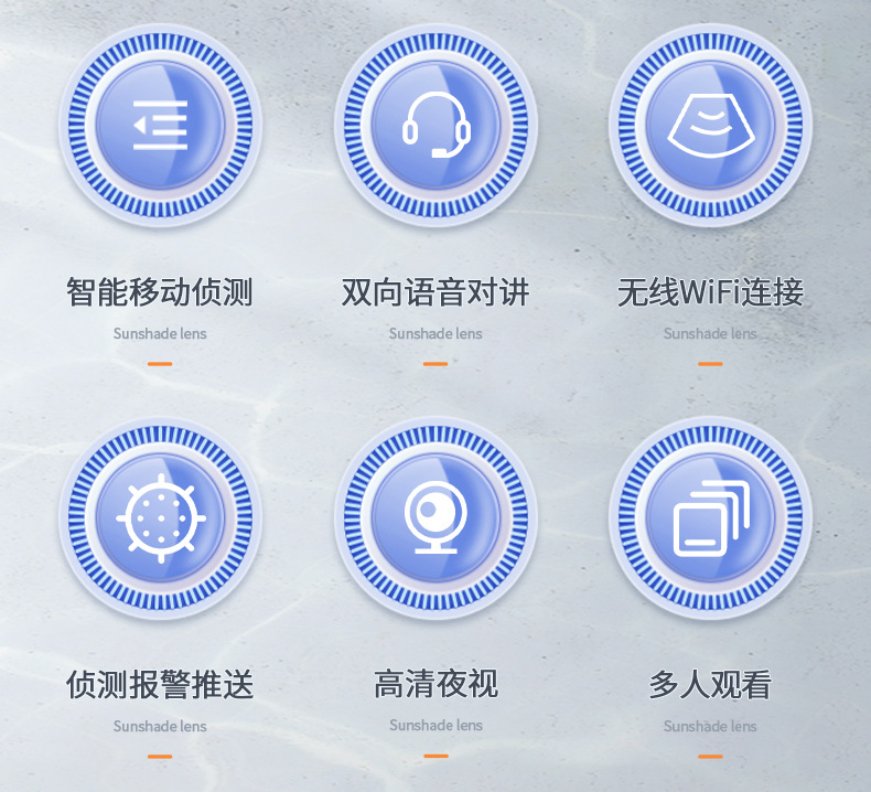 600万雄迈iCSee监控摄像头无线wifi室外红外双目枪球高清摄像机详情33