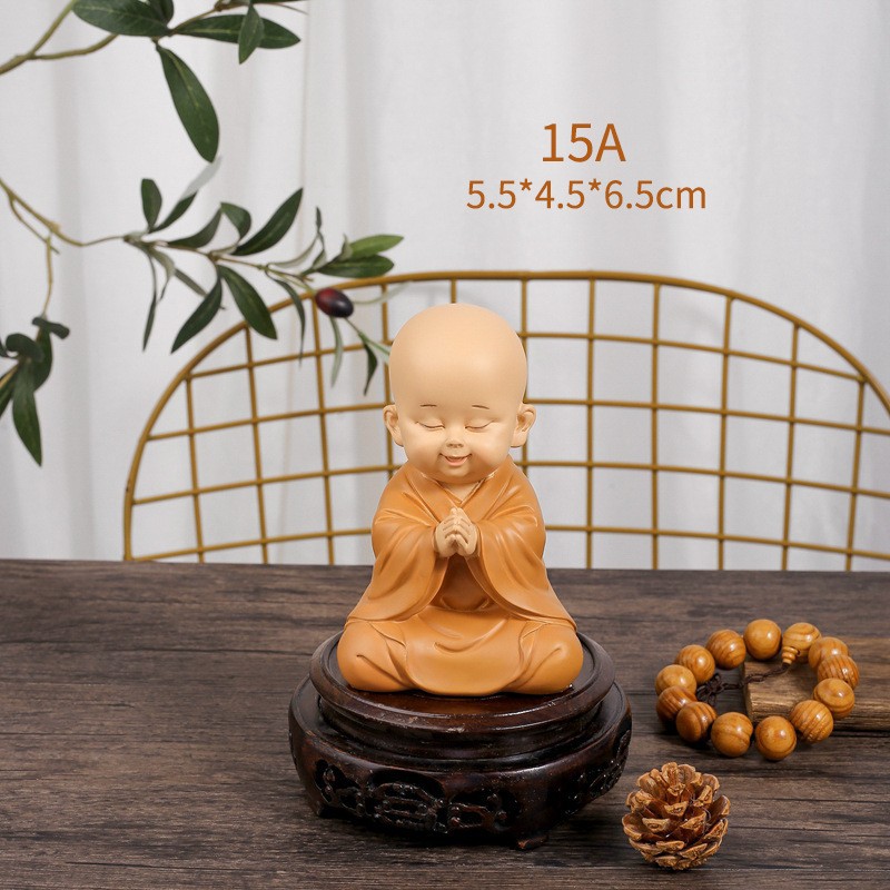 Shangsen Bestsellers: Little Monk Home Decorations, resin handicrafts, tablecloths, living room soft furnishings, and festival gifts pic 6