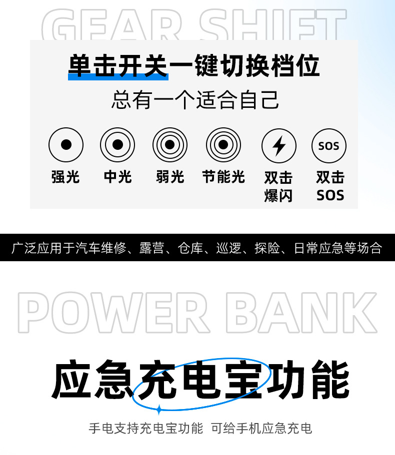 White laser flashlight, strong light, high brightness, long battery life, charging, high-power aluminum alloy laser cannon, long-range lighting fixtures, special laser lamp pic 8