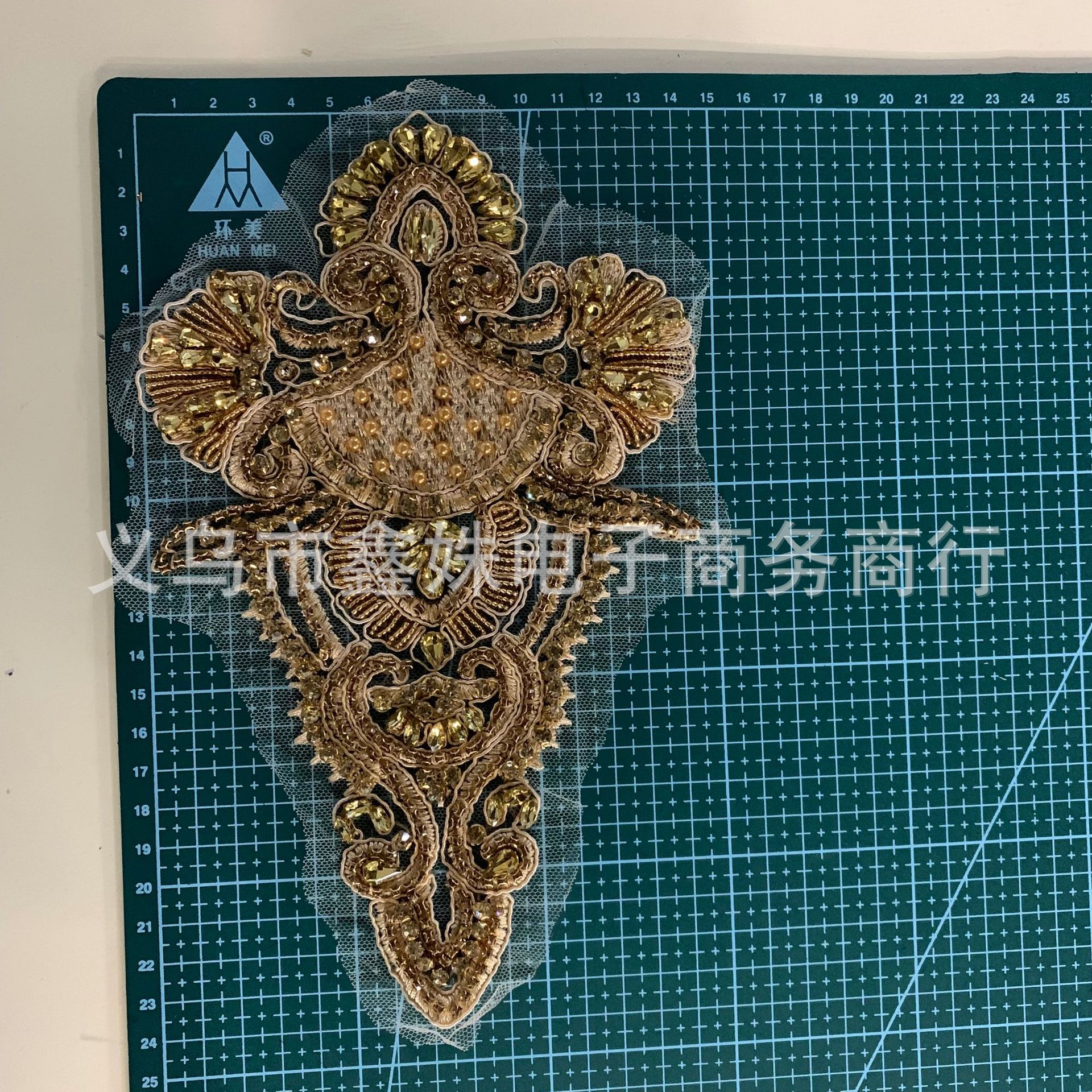 DIY hand-sewn rhinestone clothing accessory stickers for evening dress accessories pic 10