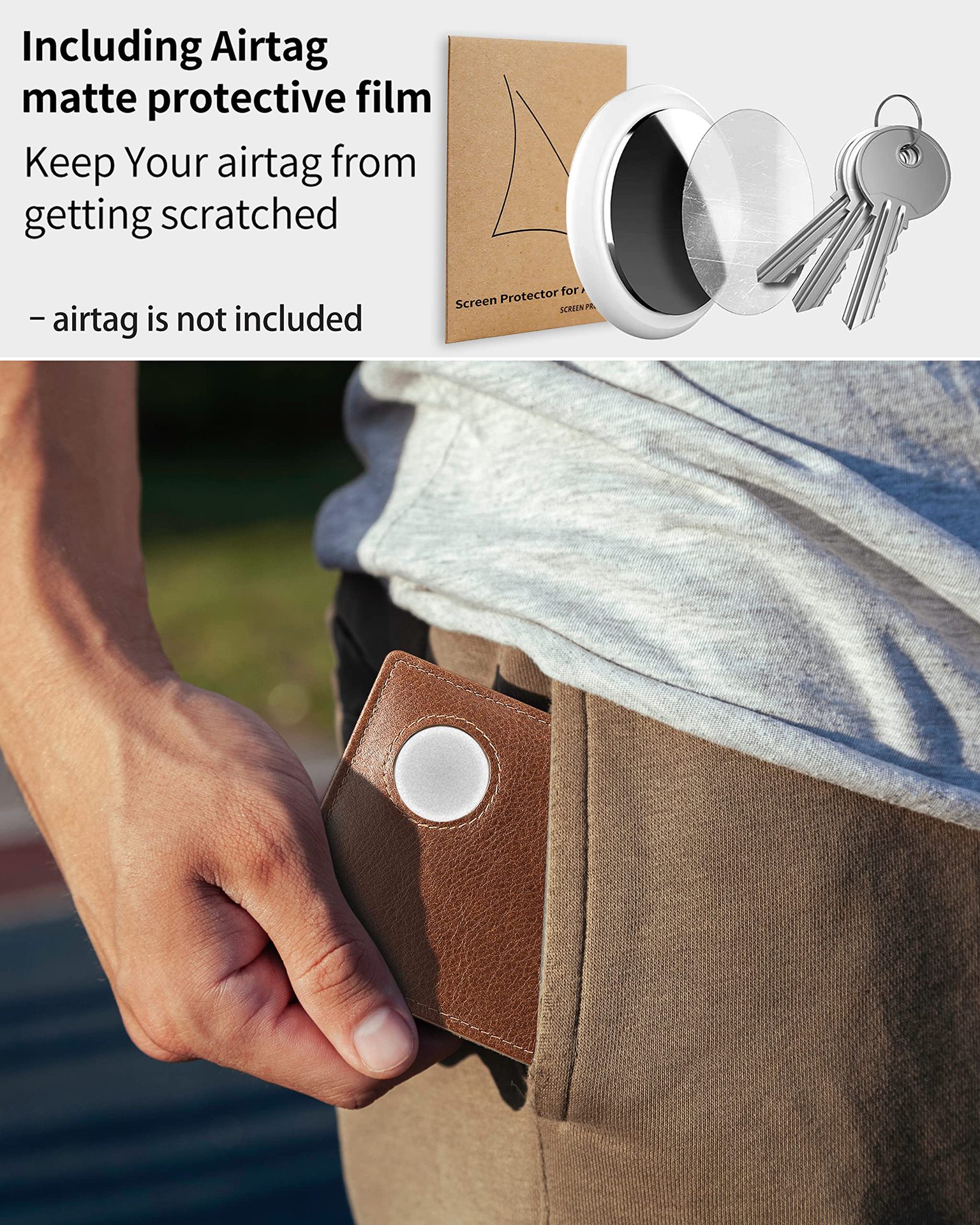 亚马逊防盗刷多卡位短款钱夹跨境三折复古真皮airtag钱包男款正品详情11