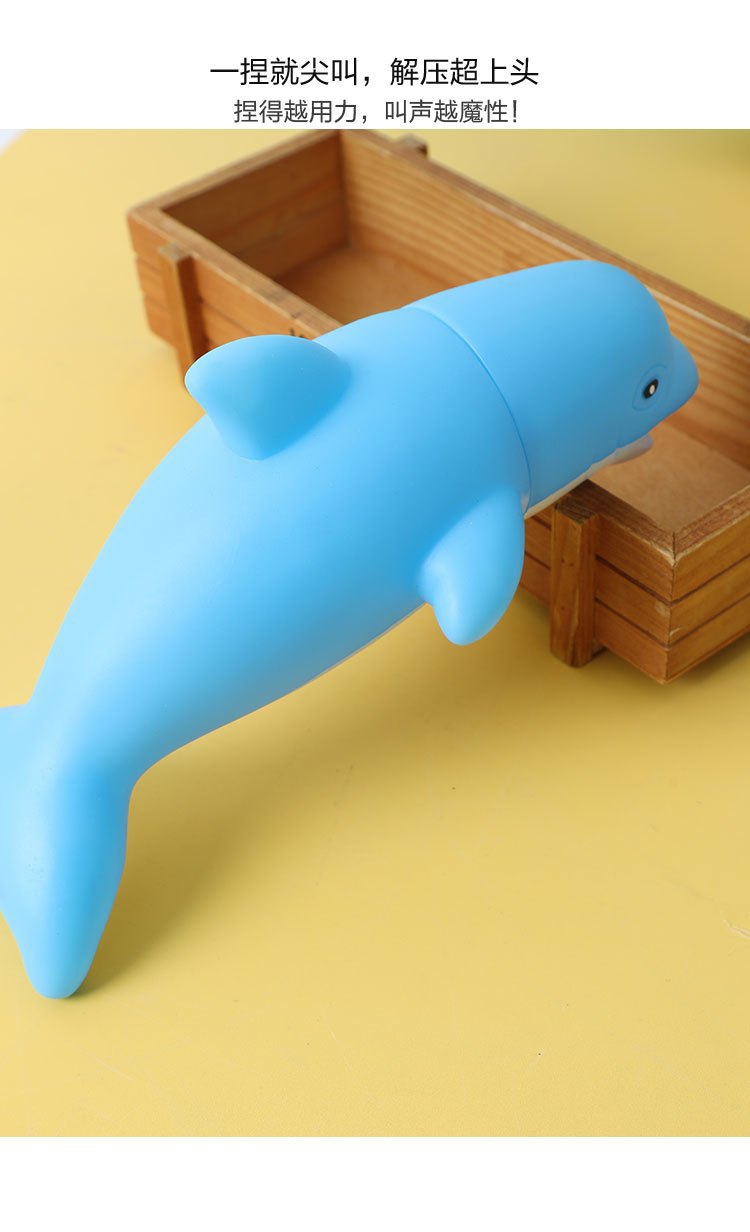 pvc slow Rebound Dolphin Pinch Fun Stress-relieving Toy, adult stress-relieving wonder, desktop creative and fun release for stress relief pic 3