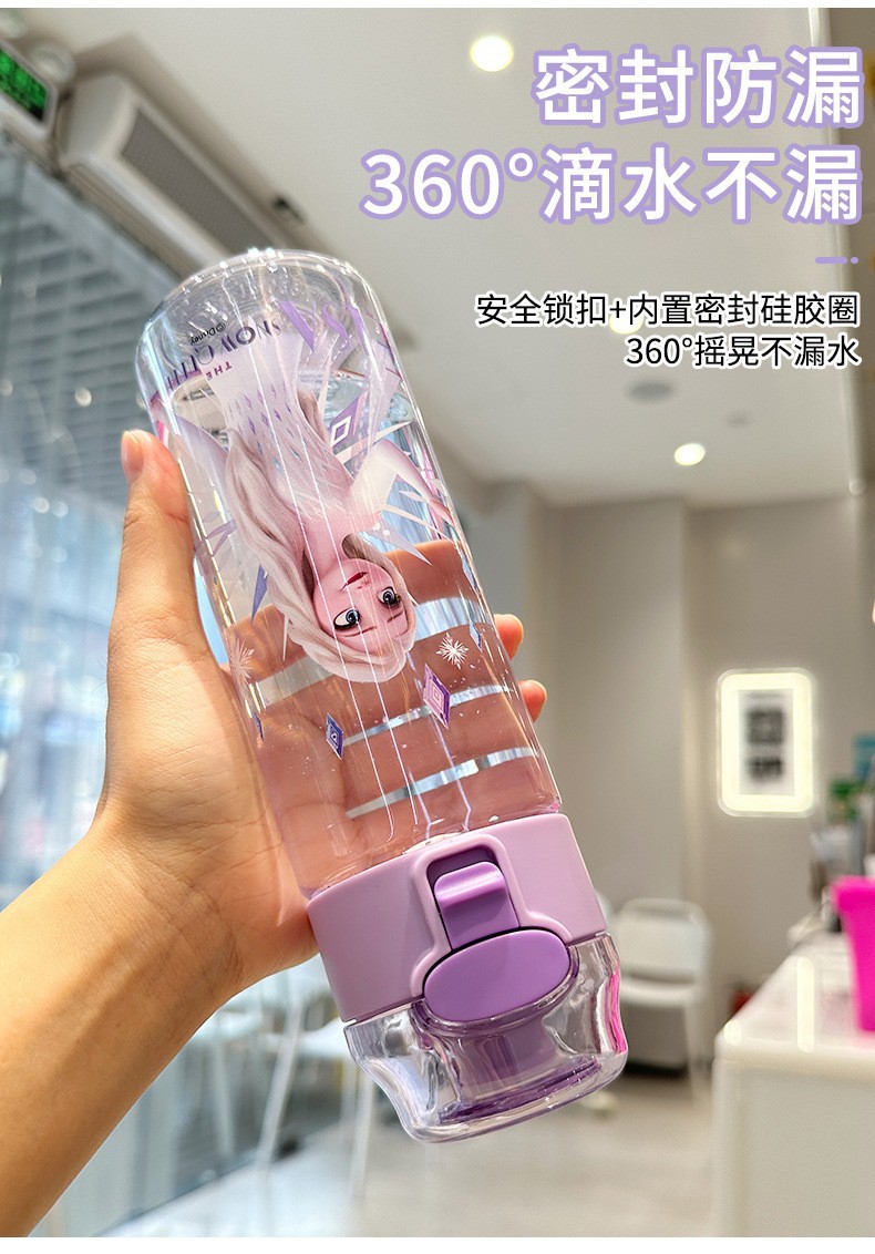 正版Tritan卡通水杯夏季运动塑料学生水壶食品级高颜值儿童水杯详情10