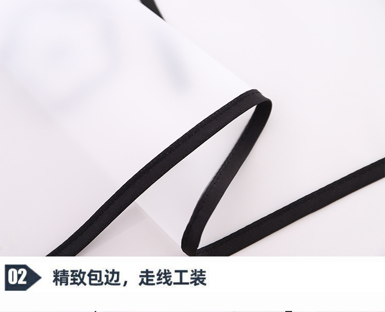 【 Chi Jia 】 Semi-transparent waterproof and oil-resistant TPU apron for women, adjustable tpu cute rabbit print kitchen pic 8