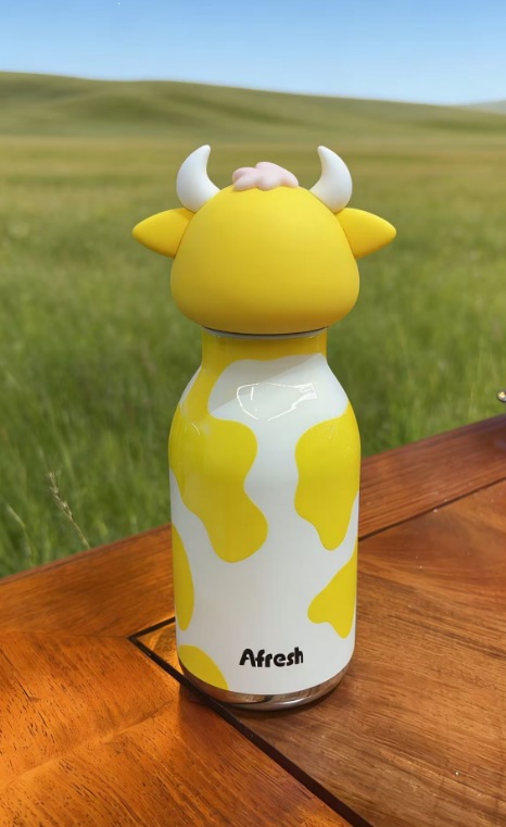 跨境外贸新款创意可爱公仔萌牛不锈钢保温杯创意个性儿童保温杯详情3