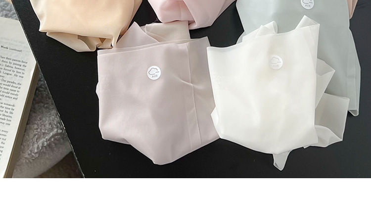 超薄纯色冰丝内裤面膜内裤女中腰夏季透气薄款柔软日系蚕丝裤代发详情15