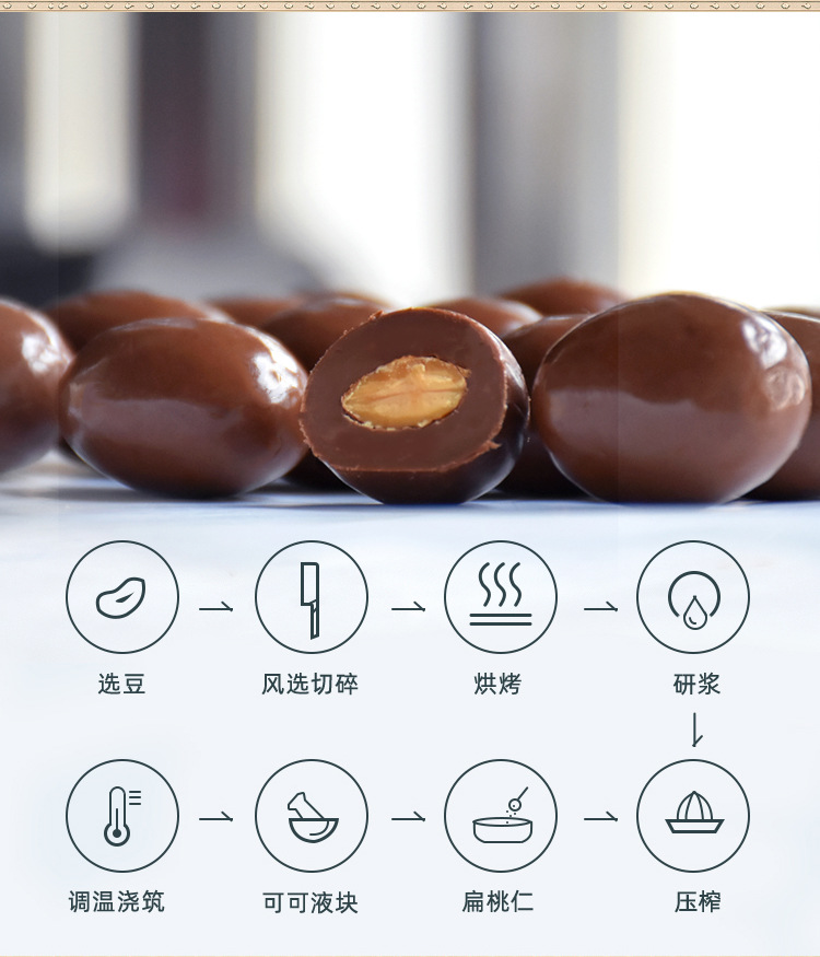 马来西亚进口倍乐思黑巧克力35g 扁桃仁夹心牛奶巧克力口感丰富 休闲零食美味可口详情10