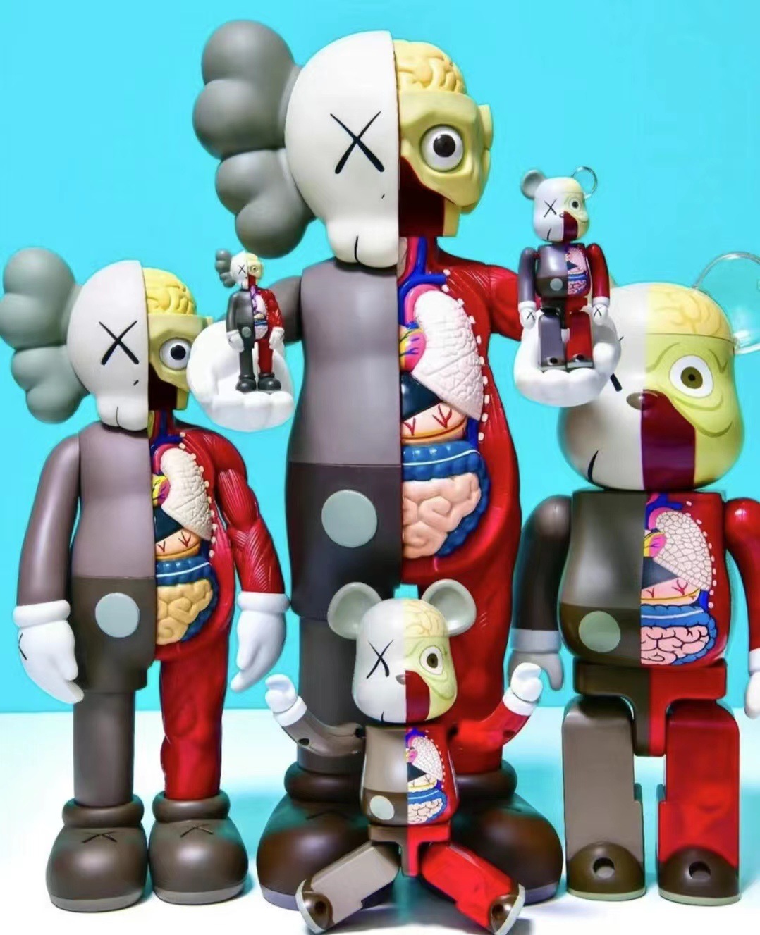 kaws芝麻街公仔客厅高档轻奢潮玩暴力熊桌面摆件手办卡通家居礼物详情29