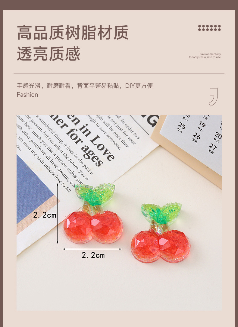 Korean cartoon luminous jewelry accessories, little rabbit, little cat, cherry patch, diy phone case, headwear, hair tie materials pic 7