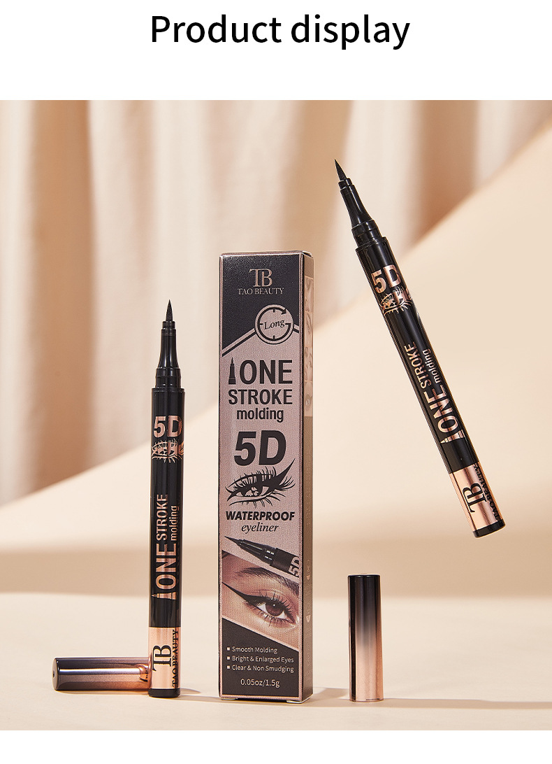 【 Cross-border Exclusive Supply 】 Wholesale of Tao Beauty 5D Eyeliner Pen Quick-drying Waterproof and Sweat-proof Ultra-Fine Eye Drop Pen pic 13
