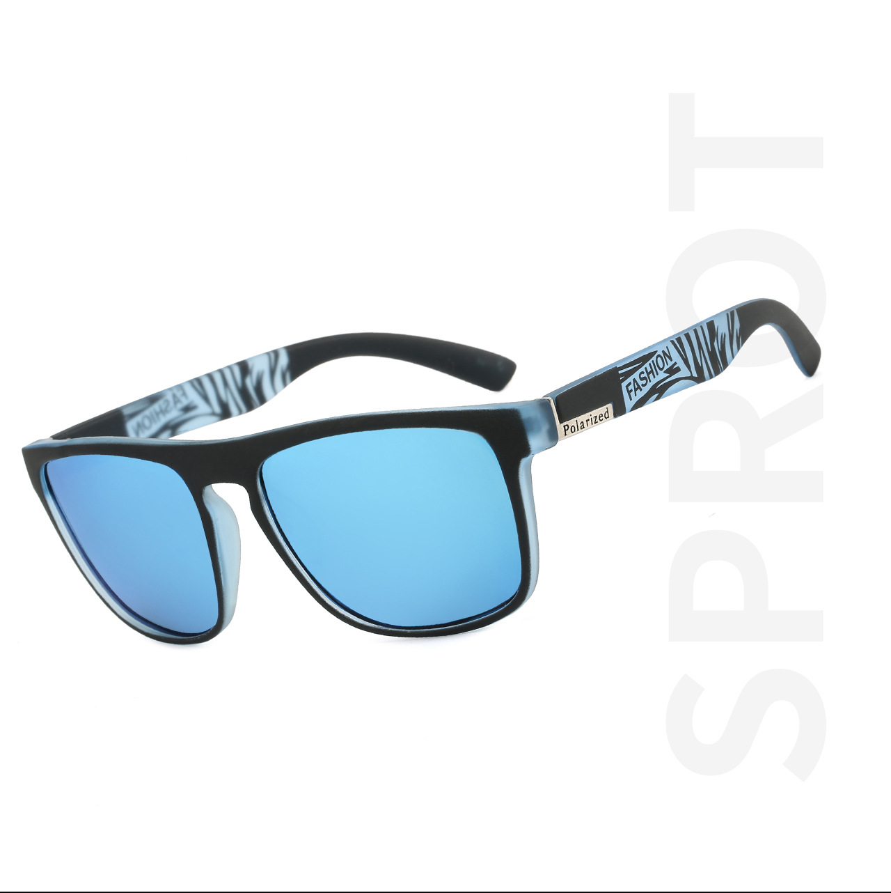 跨境欧美户外骑行太阳镜D731男士偏光彩虹色复古运动墨镜太阳眼镜详情2