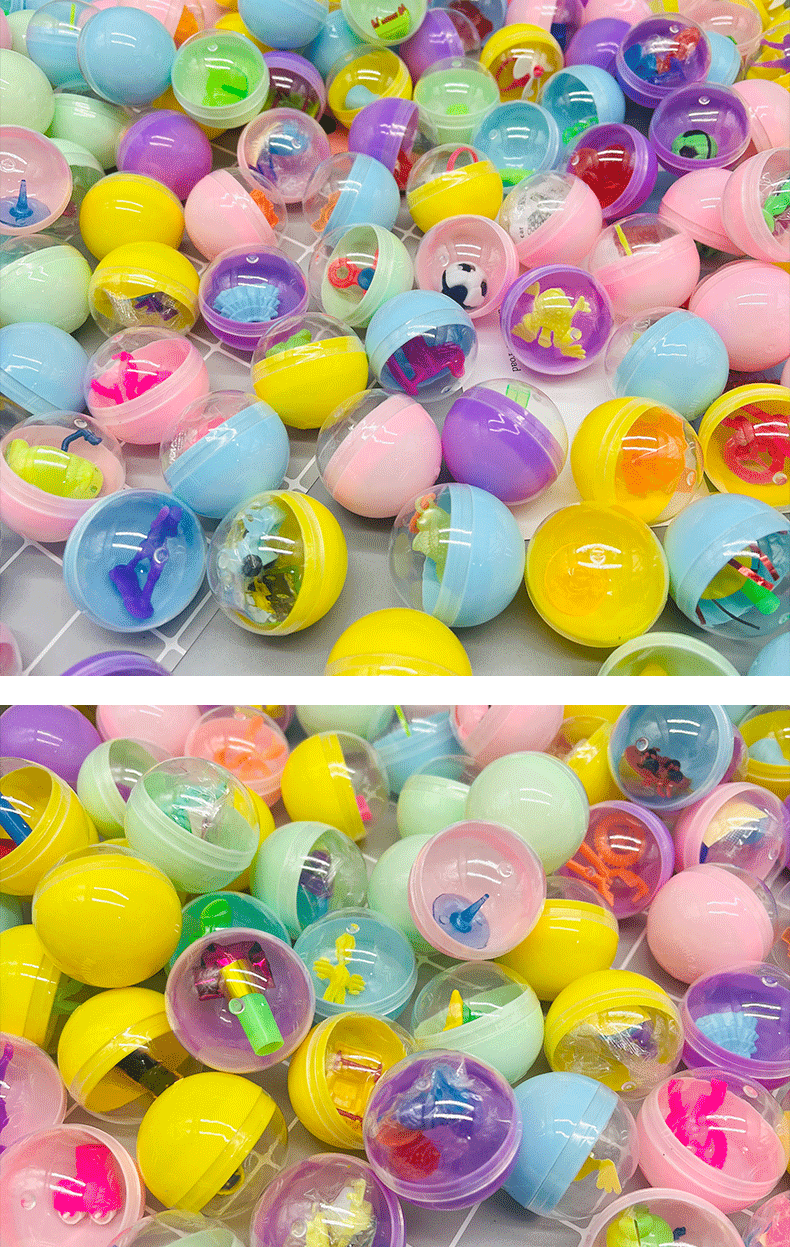 跨境eBay扭蛋球批发45mm混装游乐场专用扭蛋儿童益智互动扭扭蛋球详情8
