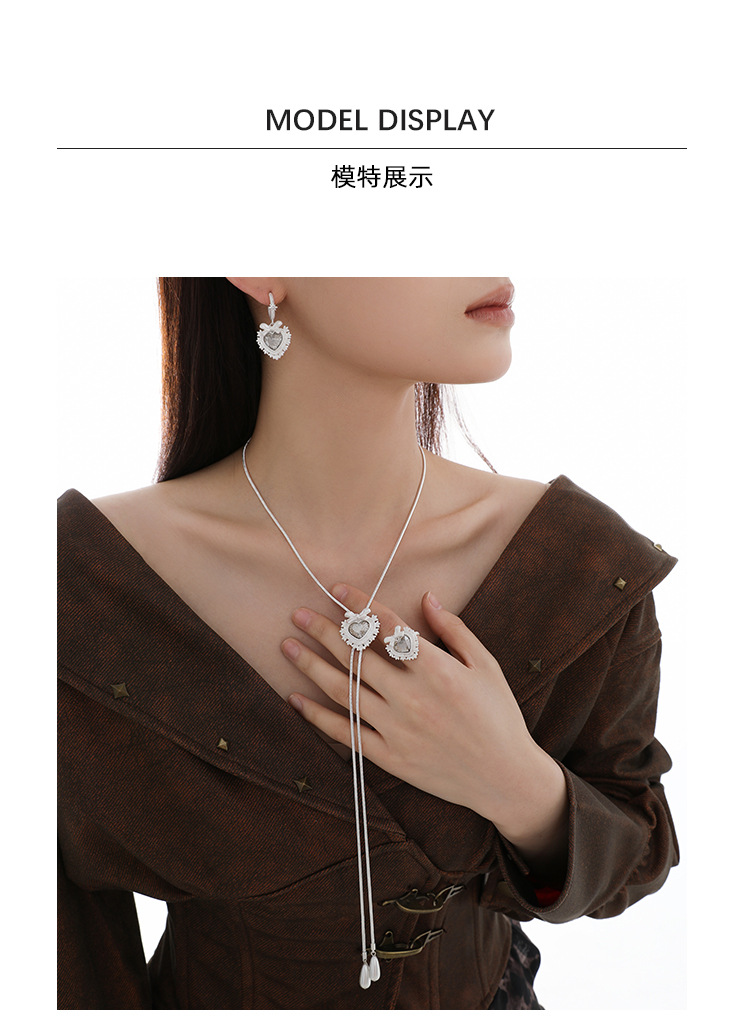 【定制】蝴蝶结爱心系列耳环女原创设计感小众独特耳钉高级感耳饰 pic 6