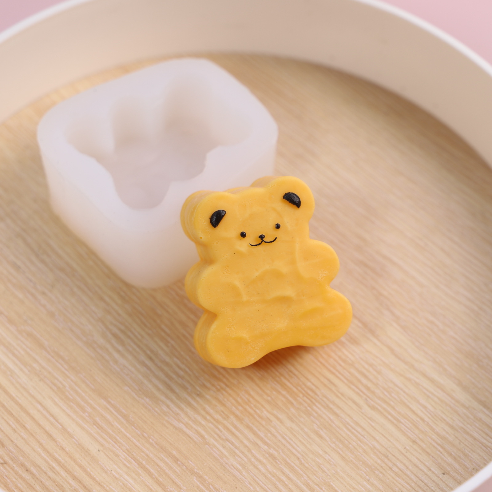 Three-dimensional bear cookies, scented candles, silicone mold, DIY handmade fondant mousse baking, gypsum epoxy resin mold pic 3