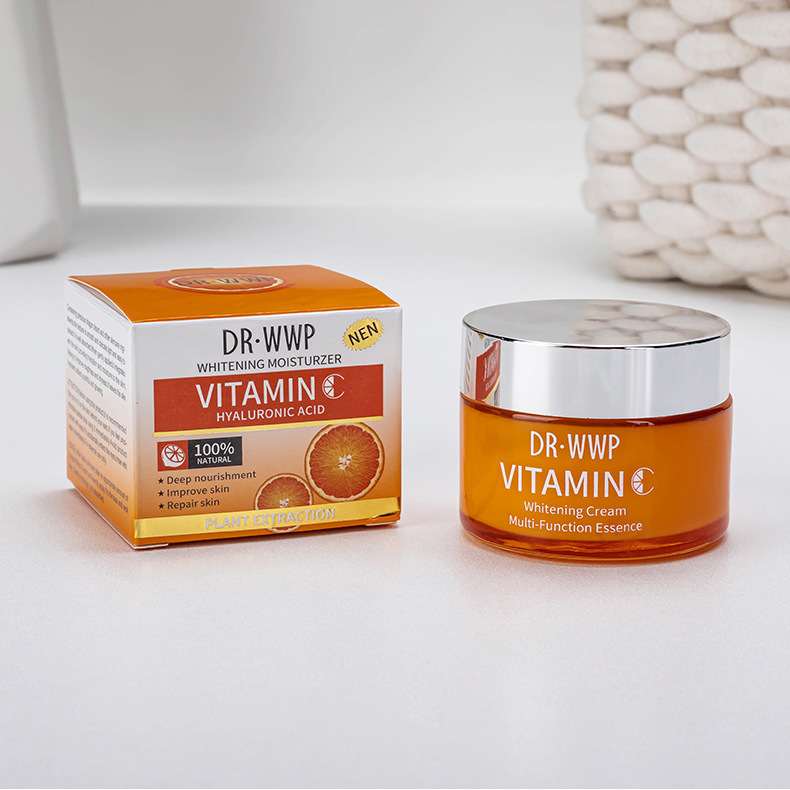 跨境VC精华霜收缩毛孔提亮抗皱紧致面霜50g外贸whitening cream详情12