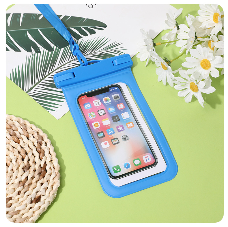 亚马逊热卖pvc通用手机防水袋户外漂流潜水游泳可触屏拍照8级防水详情13
