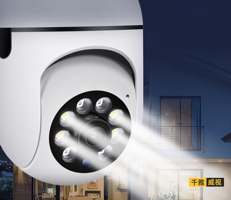 V380 pro mobile remote monitoring camera, panoramic intelligent ultra-high-definition bulb-type indoor monitoring camera pic 16