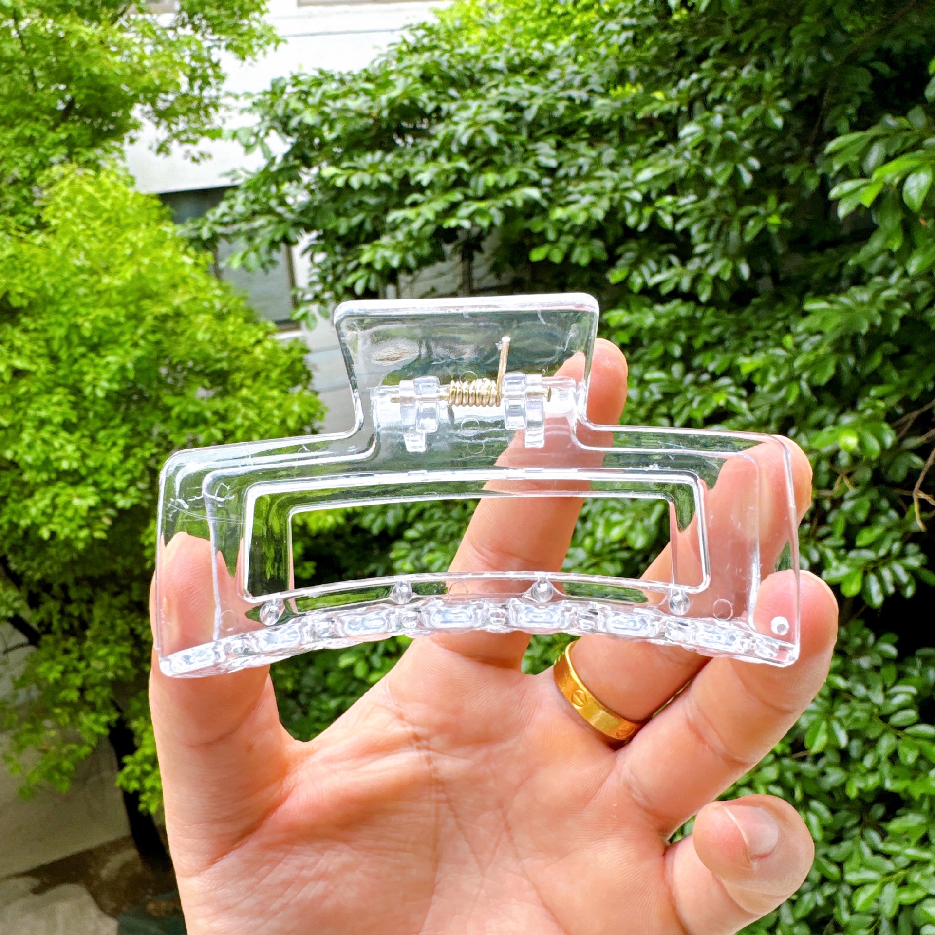Wholesale of new transparent gripper, back head hair clip, handcrafted shark clip, diy gripper, rough bottom clip pic 6
