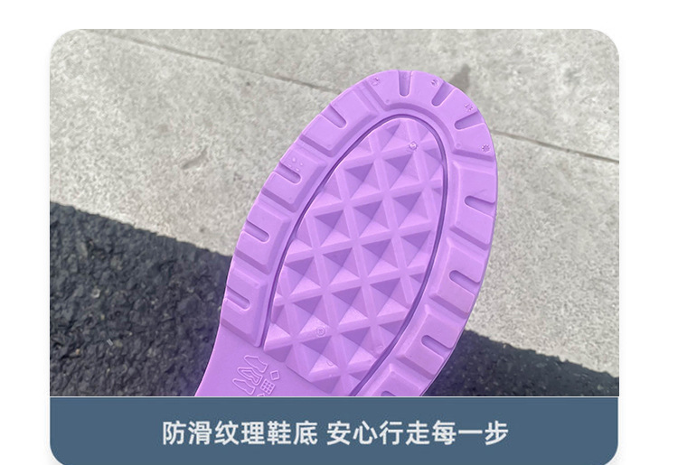 跨境时尚女雨鞋防滑水鞋防水雨靴韩版新款短筒套脚休闲工作出口详情11
