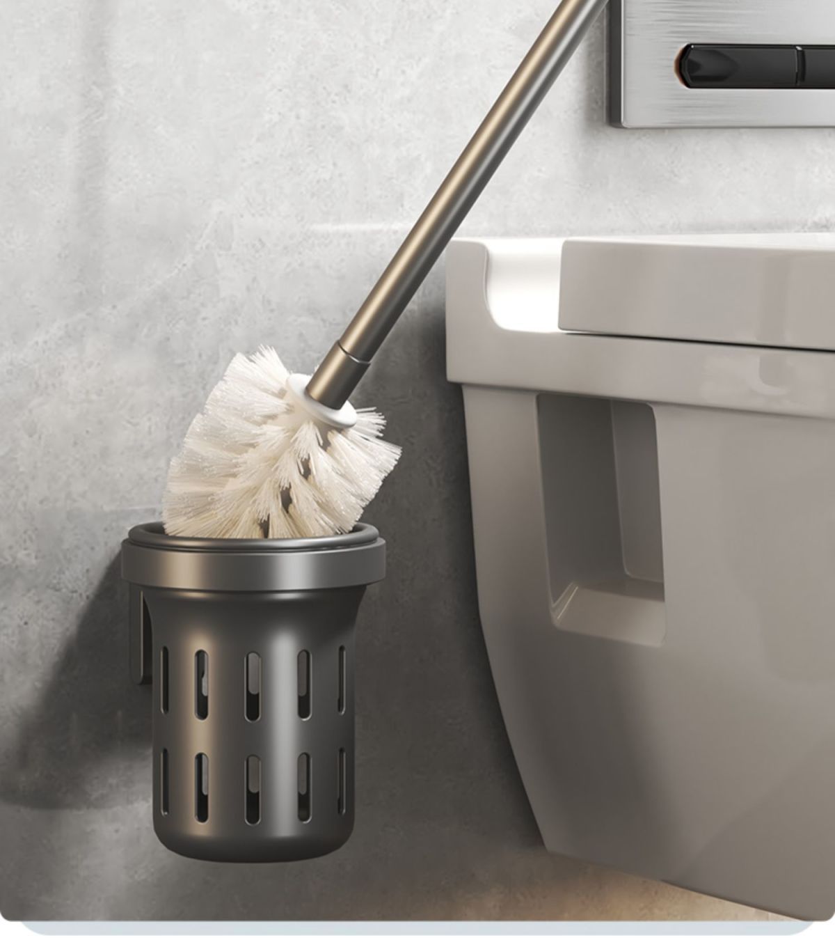 枪灰色免打孔毛巾架卫生间太空铝毛巾杆厕所置物架壁挂浴室卫浴详情17