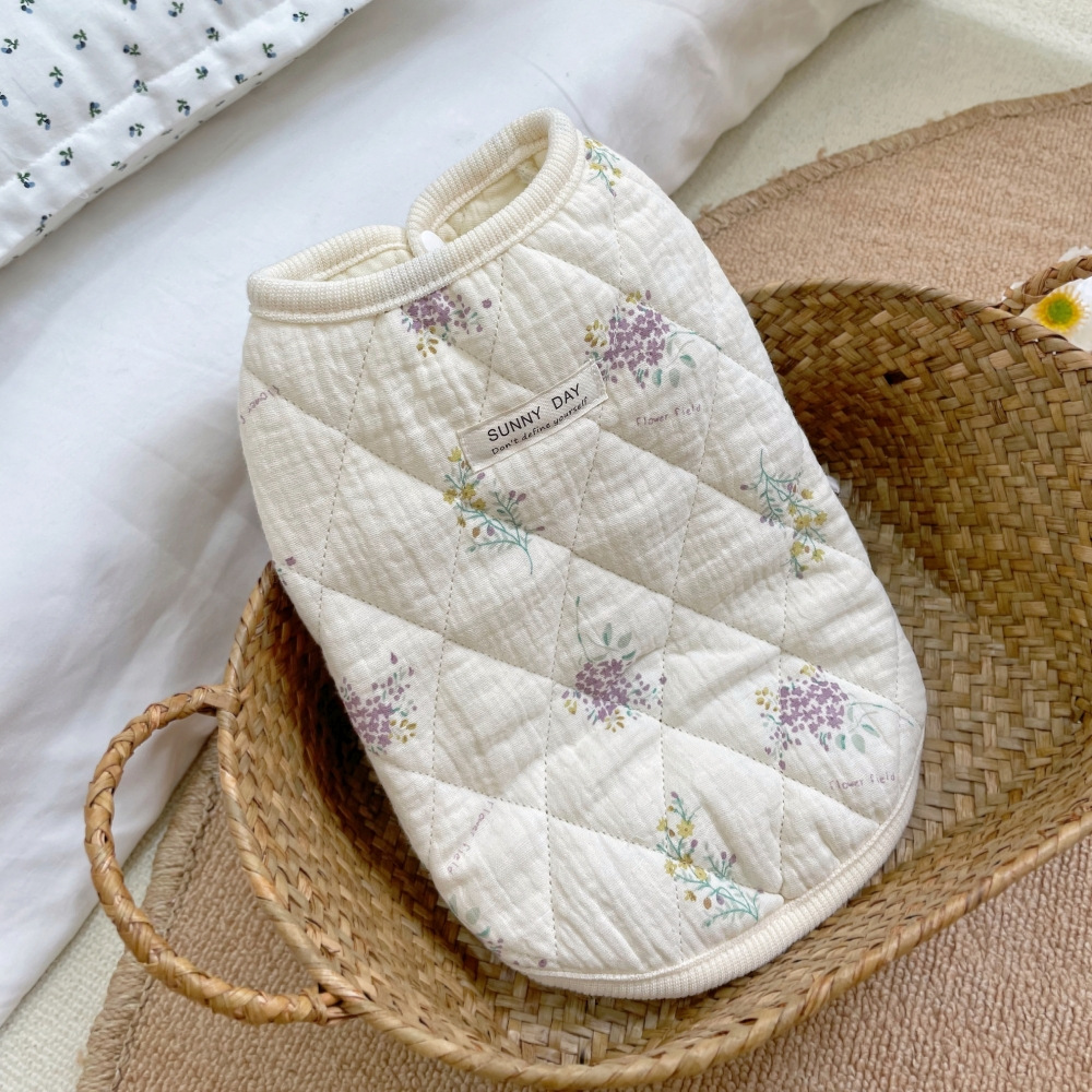 飞袖纱布宠物衣服加棉家居服小型犬小狗狗秋冬装保暖小猫咪猫衣服详情20