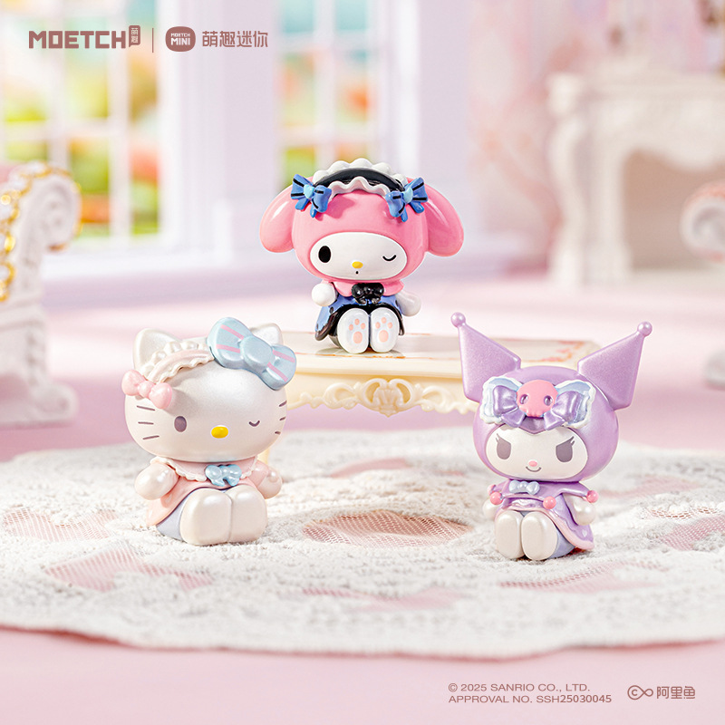 Officially authorized Sanrio Cute Bean Series Sweet Bud Love Blind Box Ornaments, trendy and cute figurine ornaments as gifts pic 16