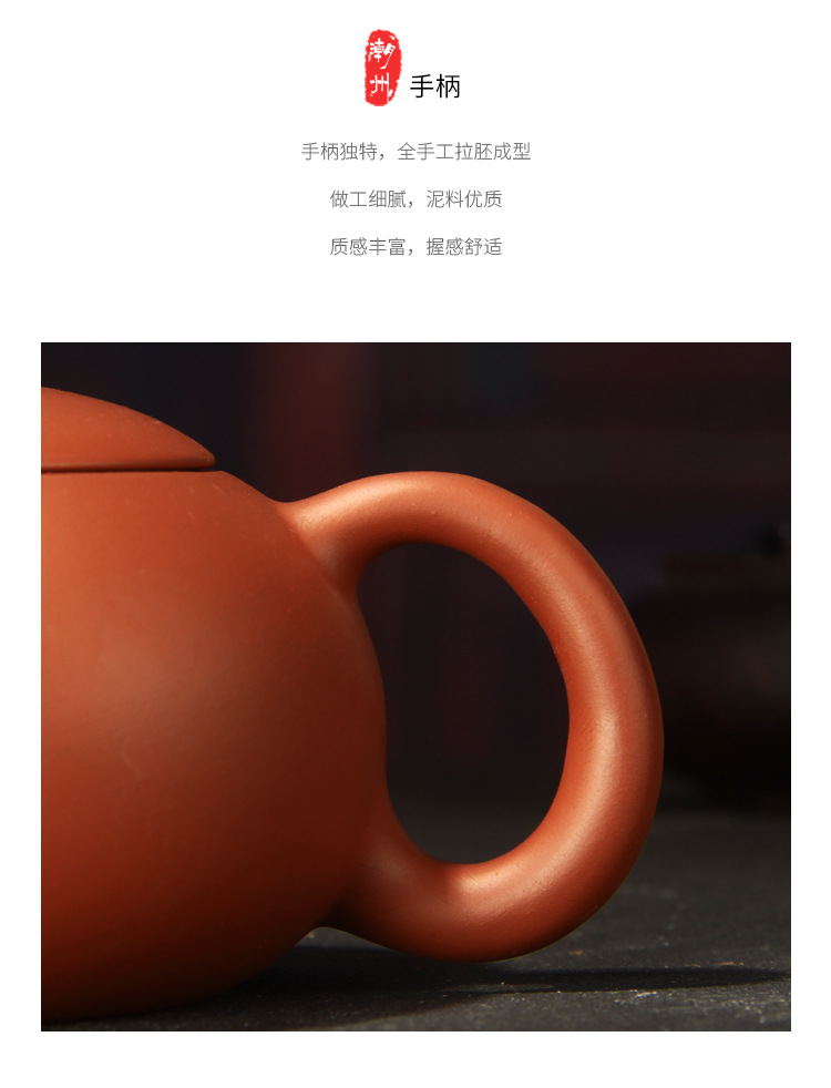 Yixing purple clay teapots, Zhu Ni teapots, tea brewing utensils, Gongfu tea sets, 170ml,250ml,400ml, Xishi teapots for household use pic 9