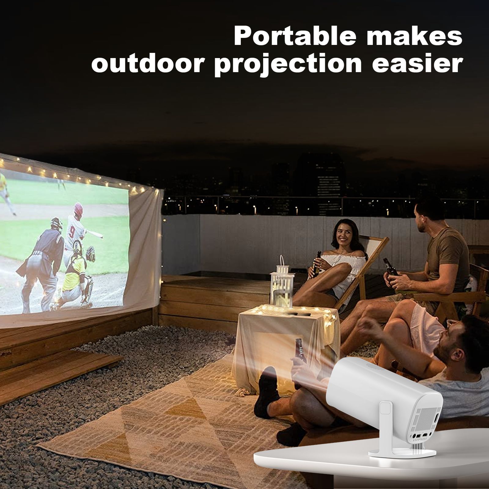 The new cross-border projector P30 mini Home 4K Dual WIFI Bluetooth portable projector pic 13