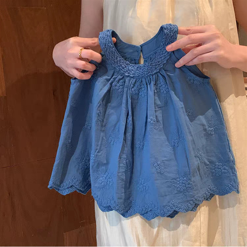 【柠里】女童洋气套装夏天2025新款小童时髦上衣女宝宝韩系两件套详情8