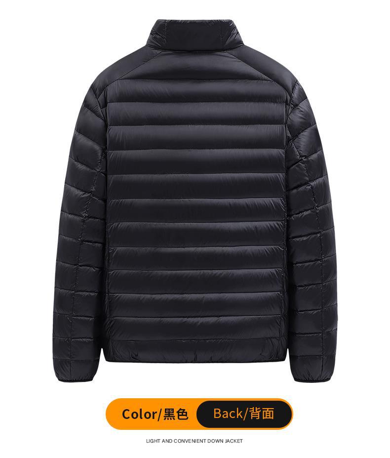 2025新款男装羽绒棉服青年纯色棉服外套现货轻薄大码男装一件代发详情8