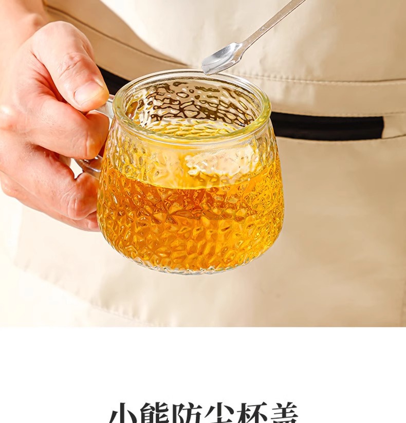 马克杯高颜值小熊杯办公室咖啡杯水杯伴手礼玻璃杯把手花茶杯子详情10