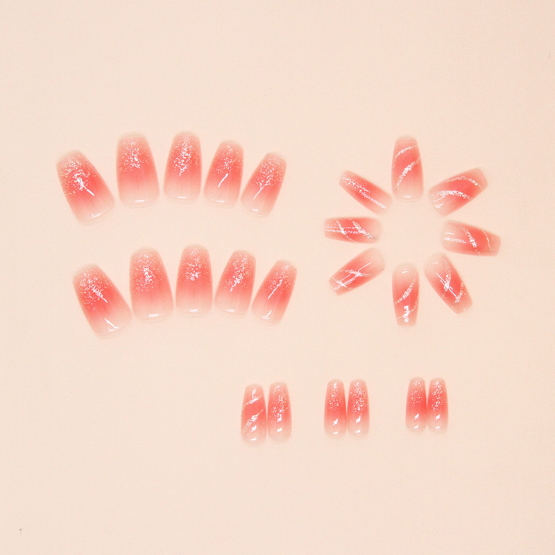 Blush, nail polish, nail pads, nail polish pads, glitter nail polish, ballet nail, medium and long nail pads, nail patches pic 25