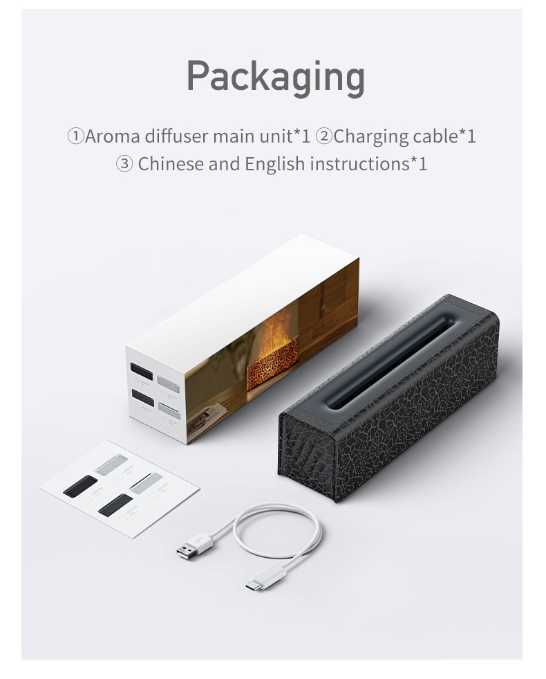 创意新品熔岩七彩火焰香薰机桌面家用氛围usb插电仿真火焰加湿器详情32