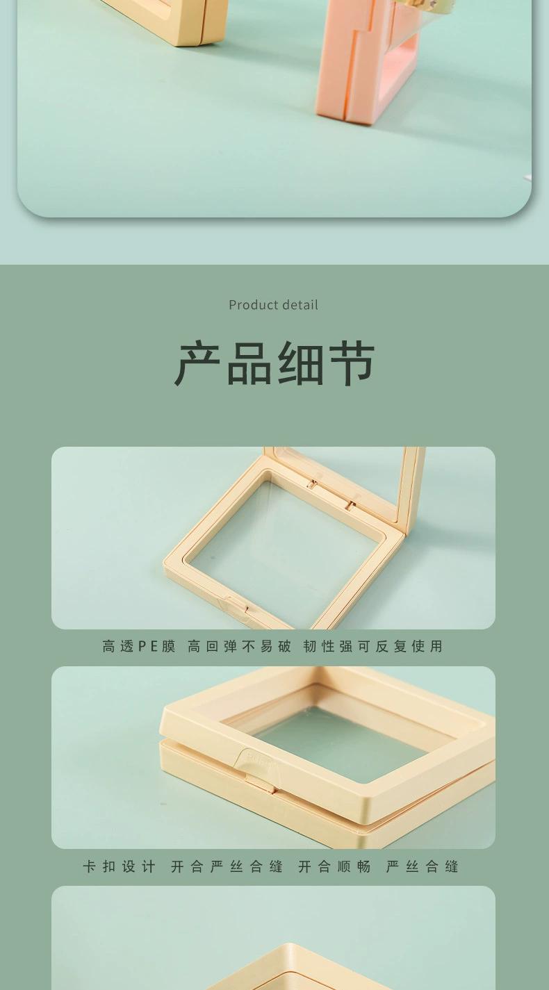 In-stock printed transparent pe film box, floating box, jewelry bracelet packaging box, storage box, small-batch customized LOGO pic 15