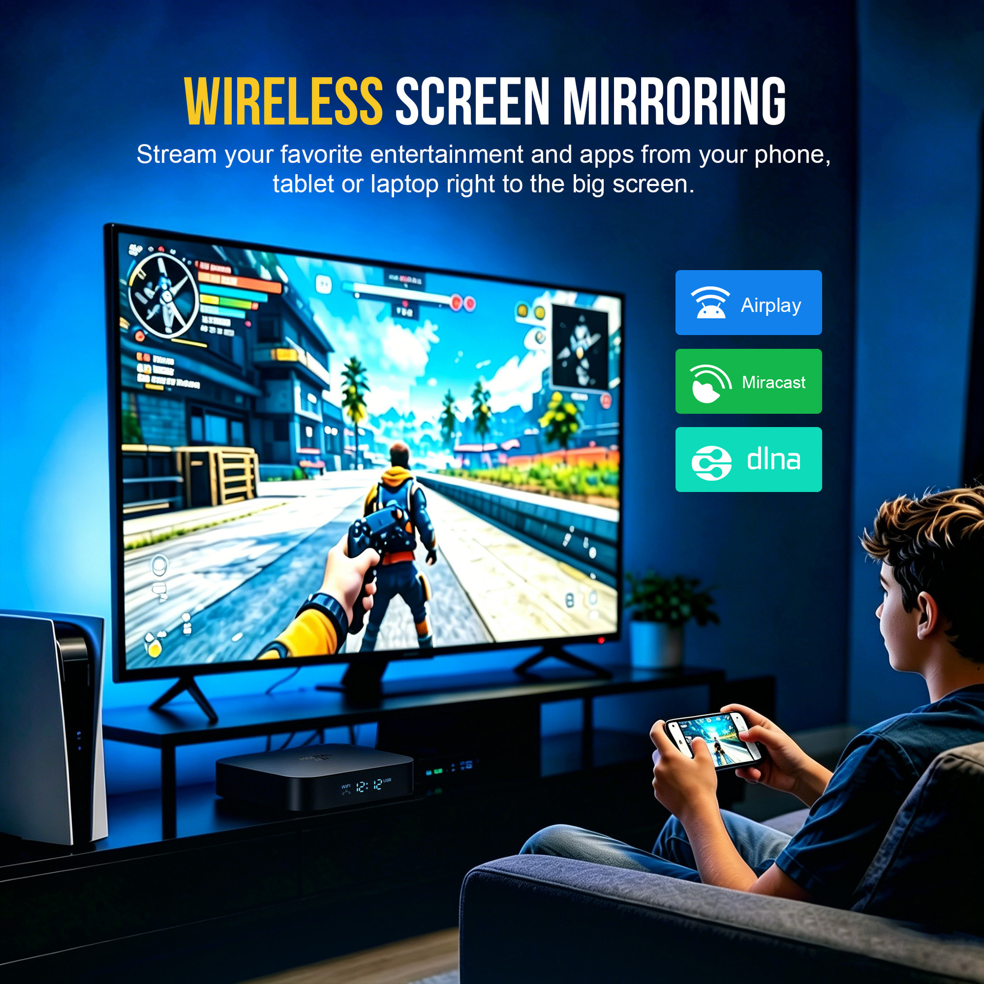 Mortal X5S 3518, управляемый 8K hd wififi6 с голосовым управлением bluetooth network TVBOX pic 7