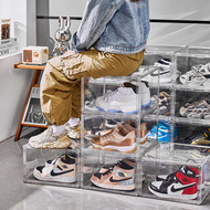 No installation required, thickened shoe box, transparent multi-layer storage box, simple home shoe rack, plastic foldable shoe cabinet with lid pic 2