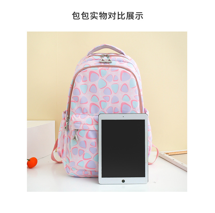 Wholesale of lightweight schoolbags for girls in primary and secondary schools, large-capacity bags for students in grades 3 to 6 on campus, and backpacks for girls pic 12
