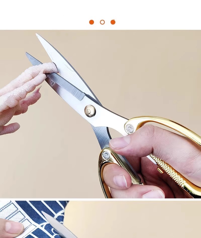 【新人专享0.01元】德国金钢不锈钢剪刀家用强力厨房鸡骨剪手工剪详情6