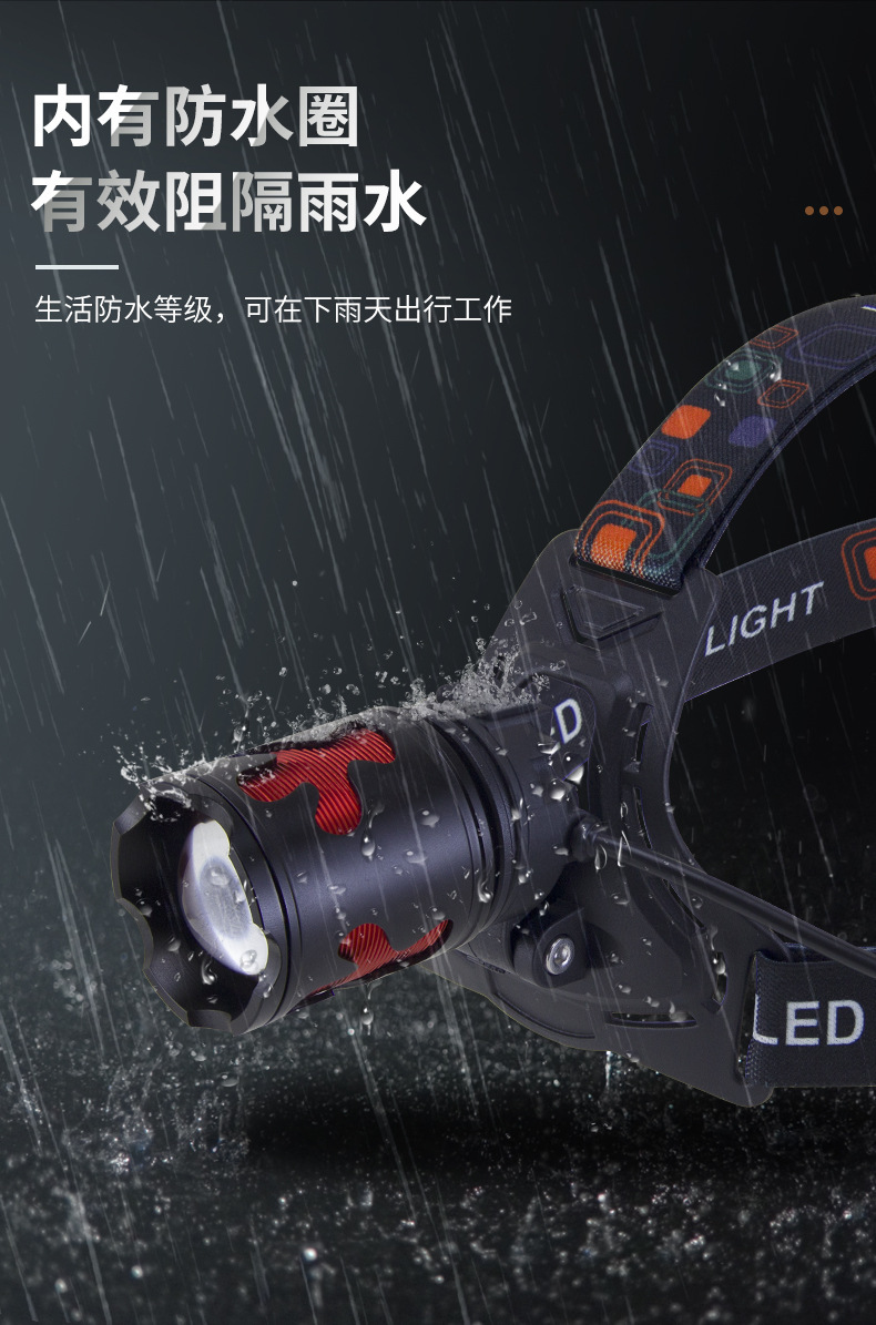The new high-power P50 headlamp from Pailide features a strong zoom and is made of aluminum alloy for outdoor night fishing and cycling. There are multiple options available pic 25