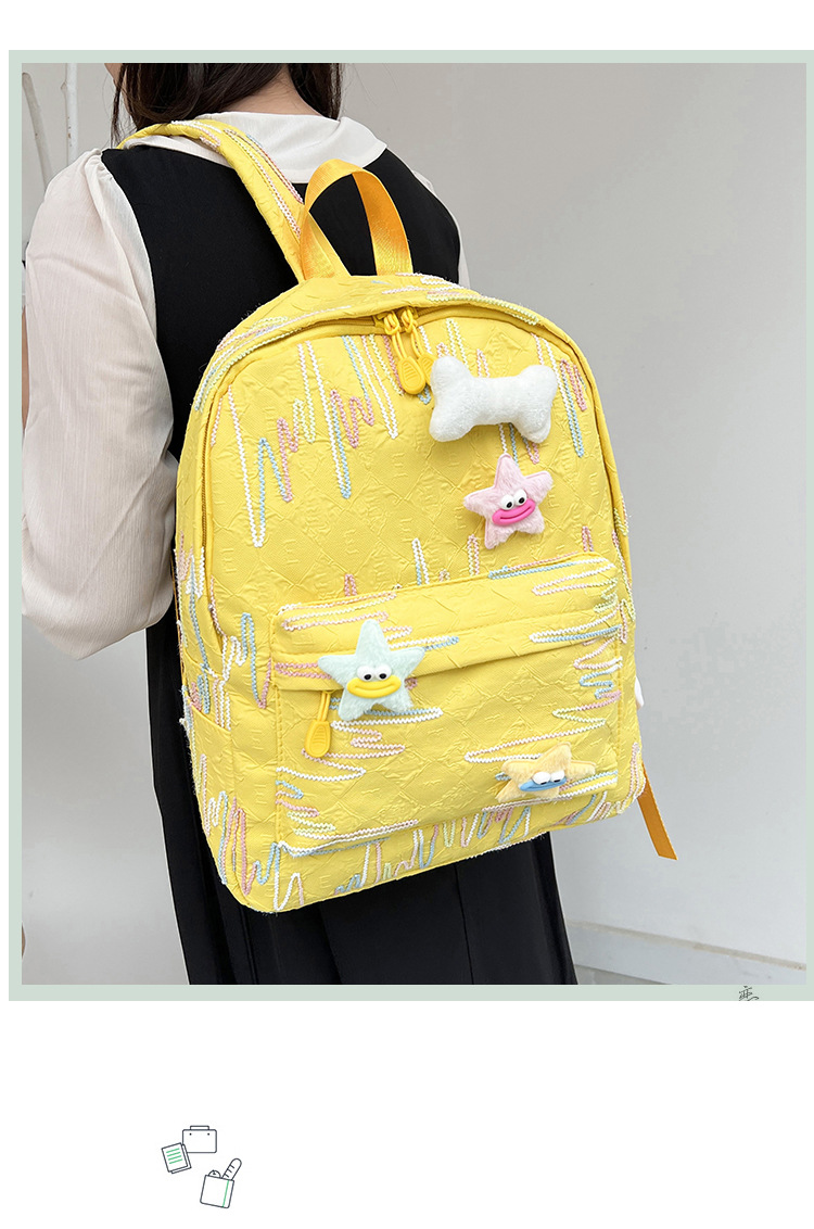 森系新款大容量可爱轻便时尚简约百搭高颜值初高中大学生双肩背包详情13