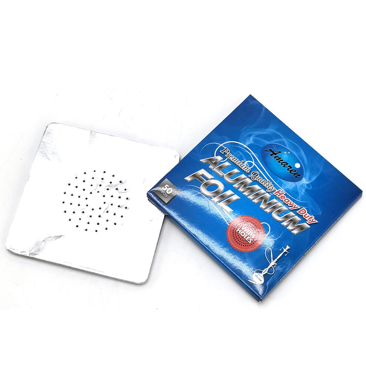 酒吧阿拉伯铝箔锡纸防风罩餐厅硅胶玻璃烟碗隔热纸水烟纸水烟配件详情10