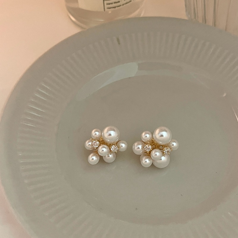 小众设计感珍珠耳环锆石轻奢风高级感925银针韩版春夏新款个性女~详情26