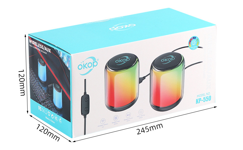 550 bluetooth soundtrack RGB from the interграничных взрывающихся через границу компьютеров с низкой задержкой и малым голосовым ящиком для рабочего стола pic 12